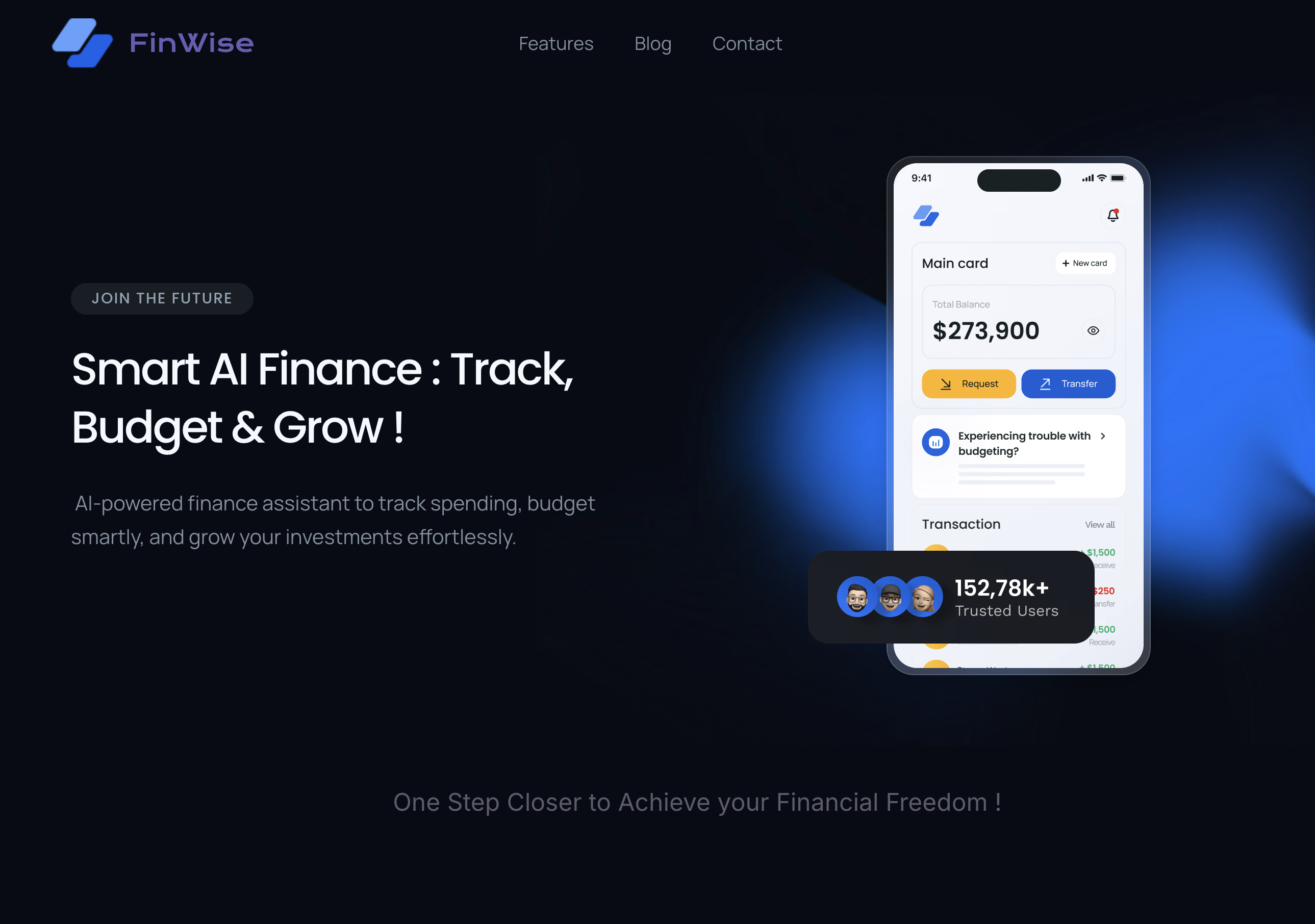 Finwise screenshot